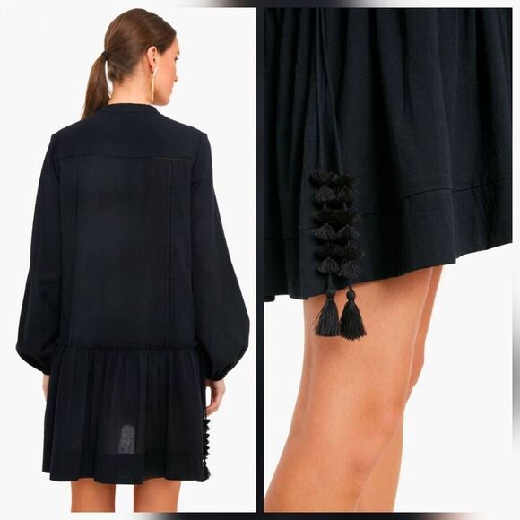 Pomander Place Ophelia Dropped Waist Dress / Coverup Sz. S - Picture 2 of 6